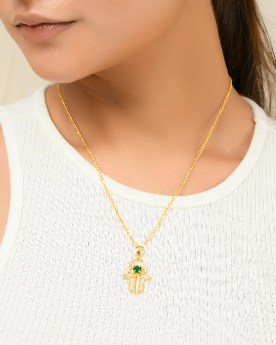 The Hamsa Pendant Necklace