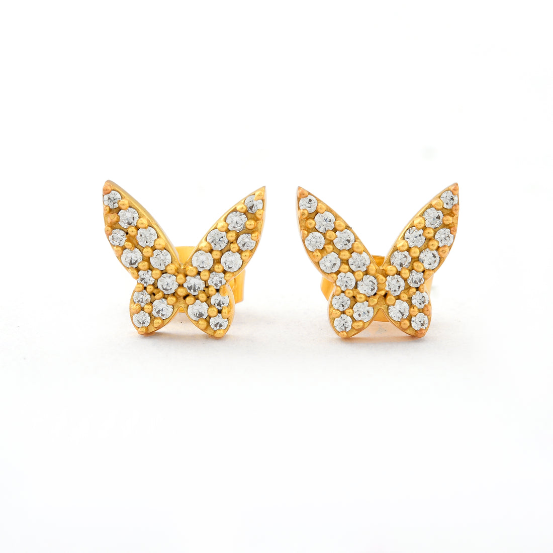 Butterfly Pave Diamond Earrings