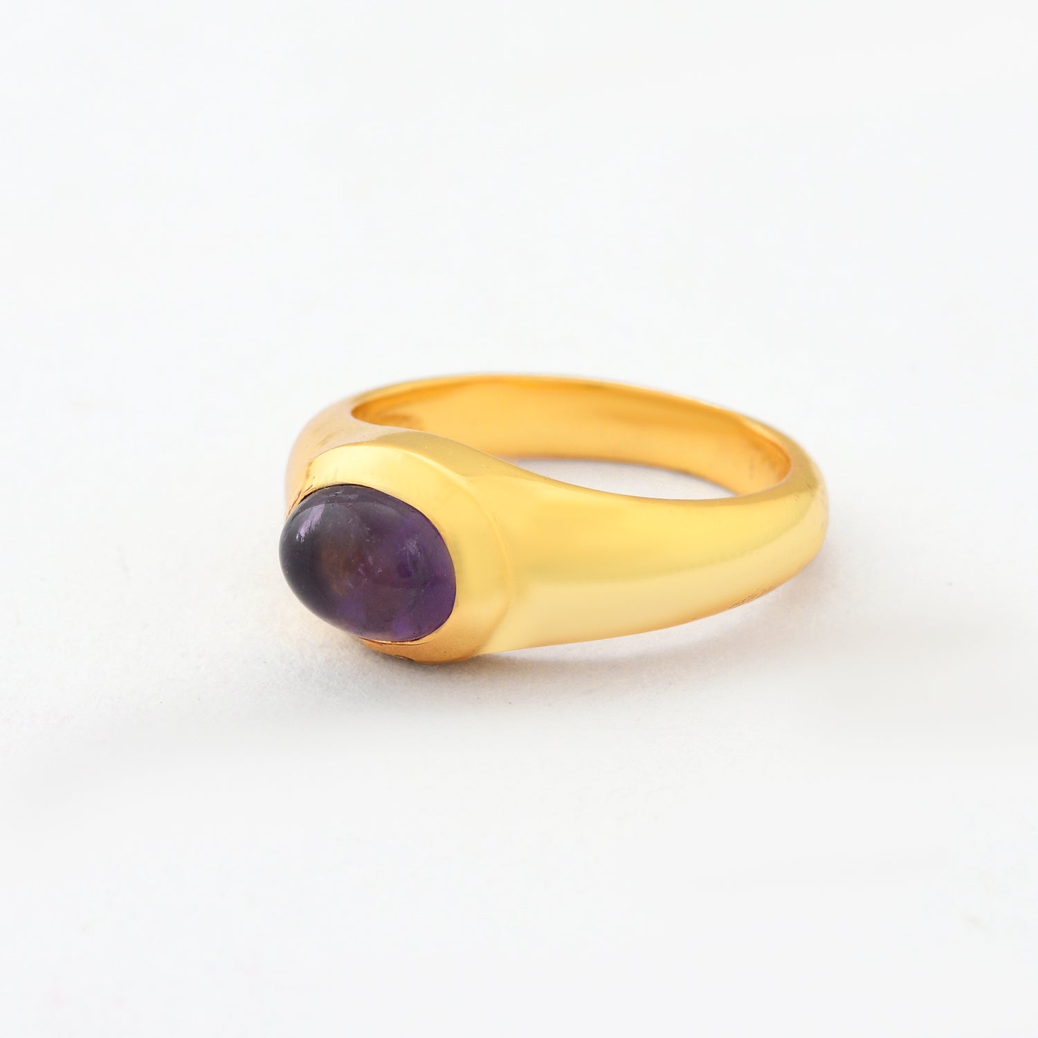 Amethyst Dome Ring