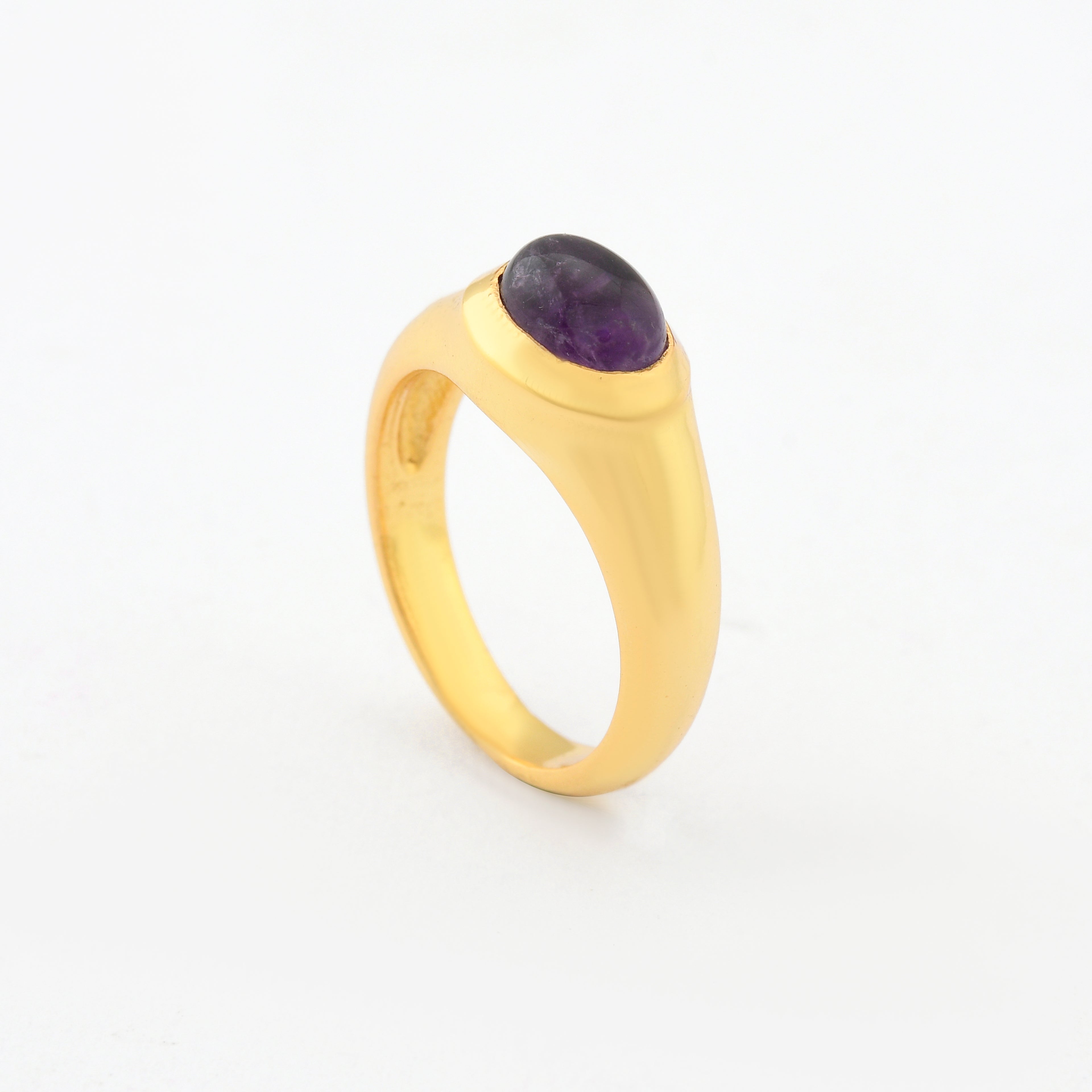 Amethyst Dome Ring