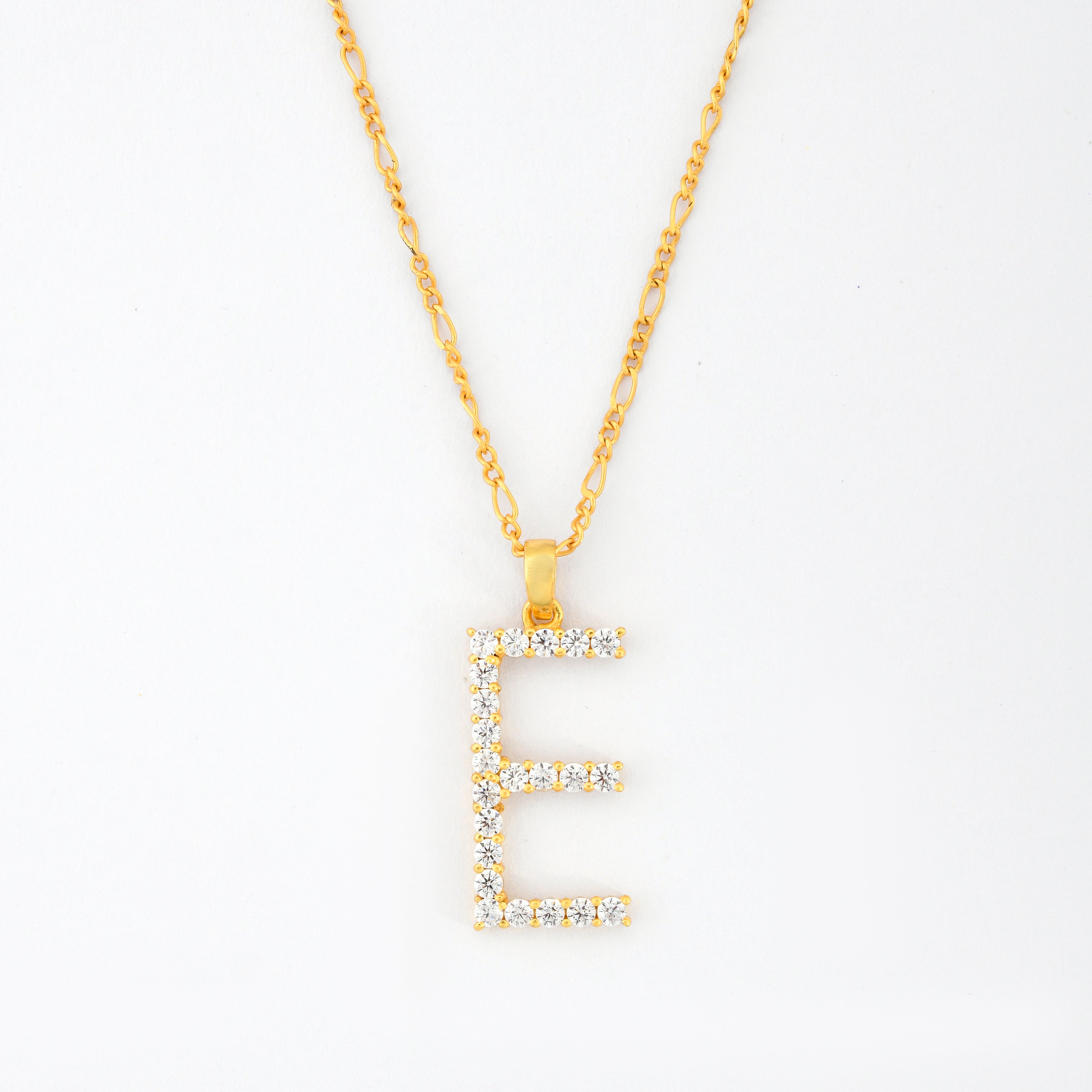 Oversized Letter Pendant Necklace