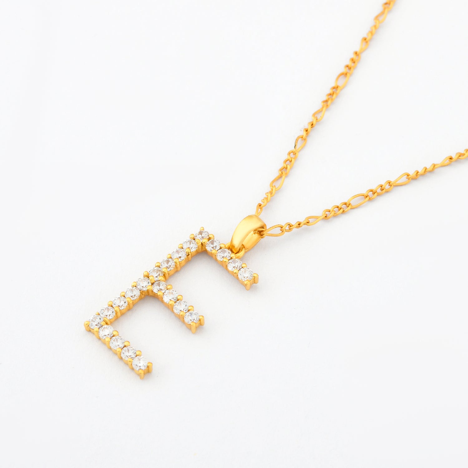 Oversized Letter Pendant Necklace