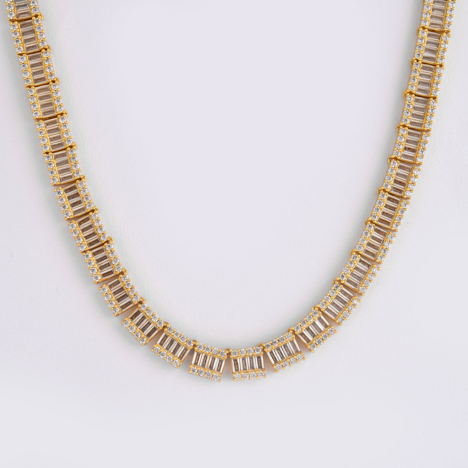 Baguette iced Necklace