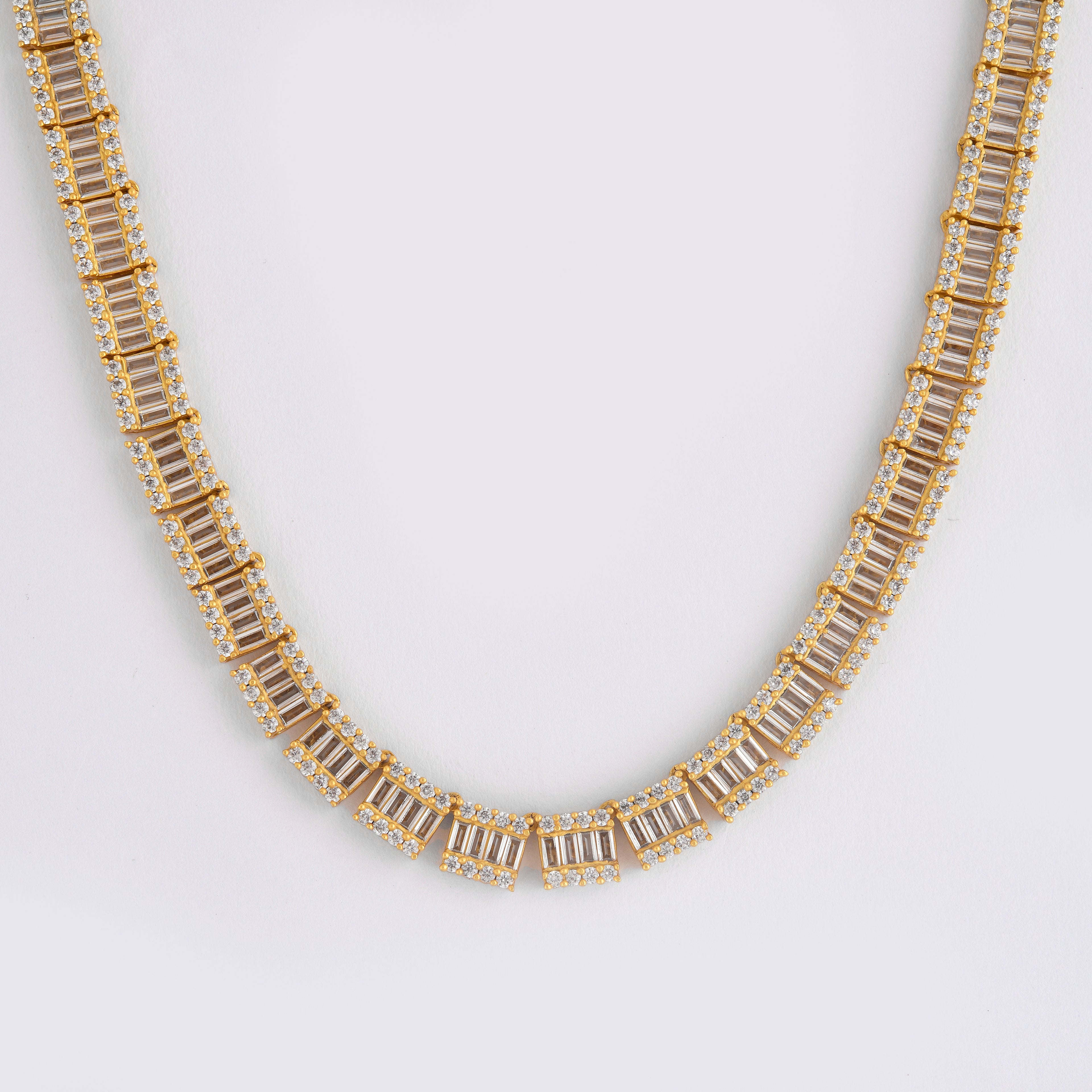 Baguette iced Necklace