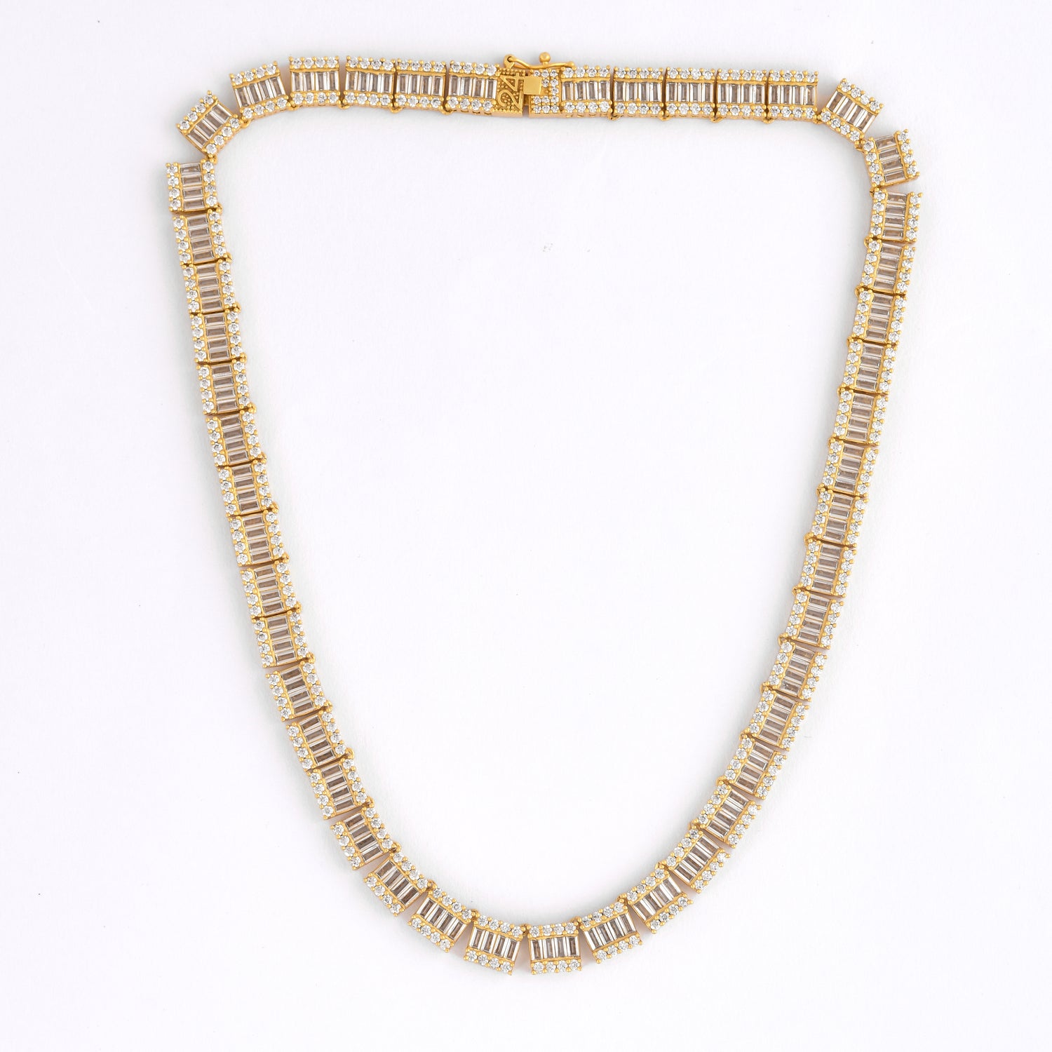 Baguette iced Necklace