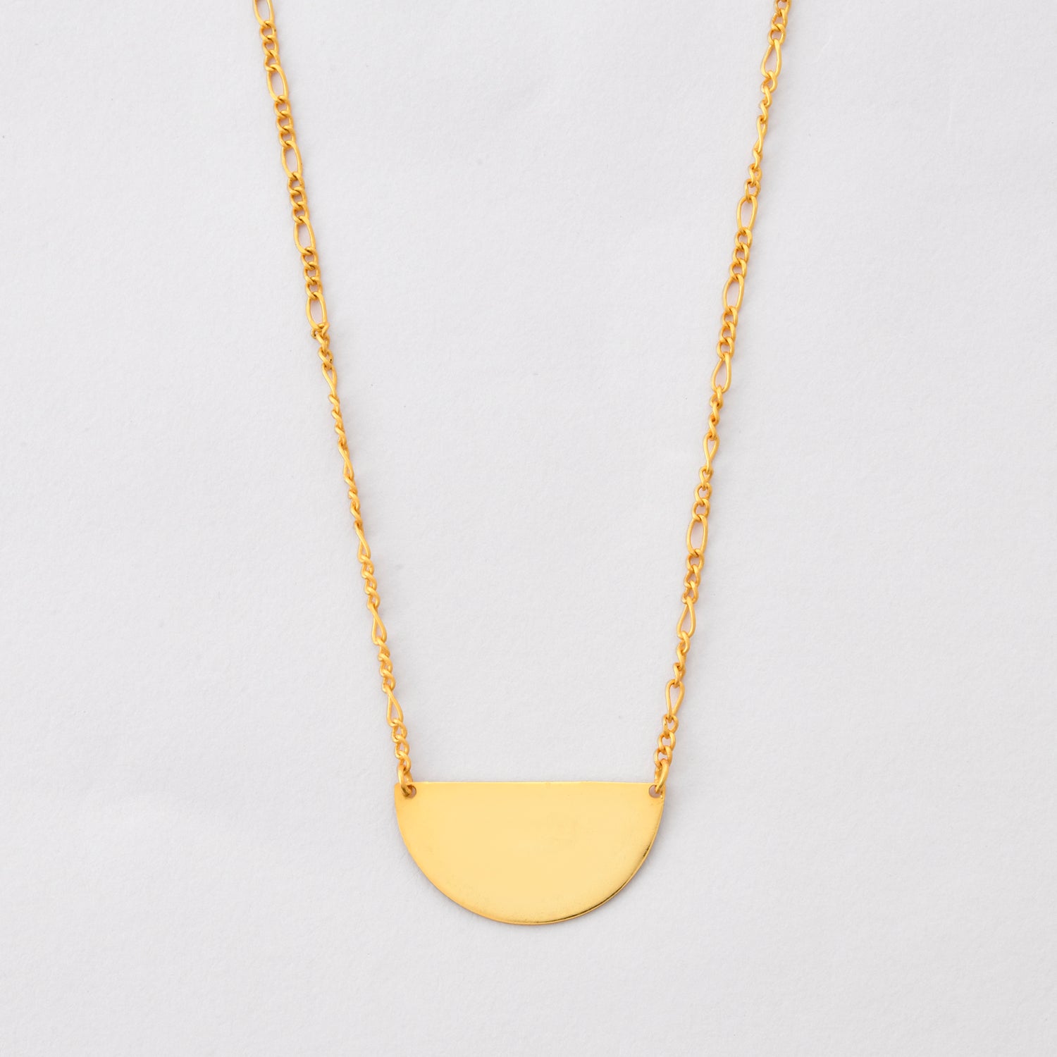 Half Circle Pendant Necklace