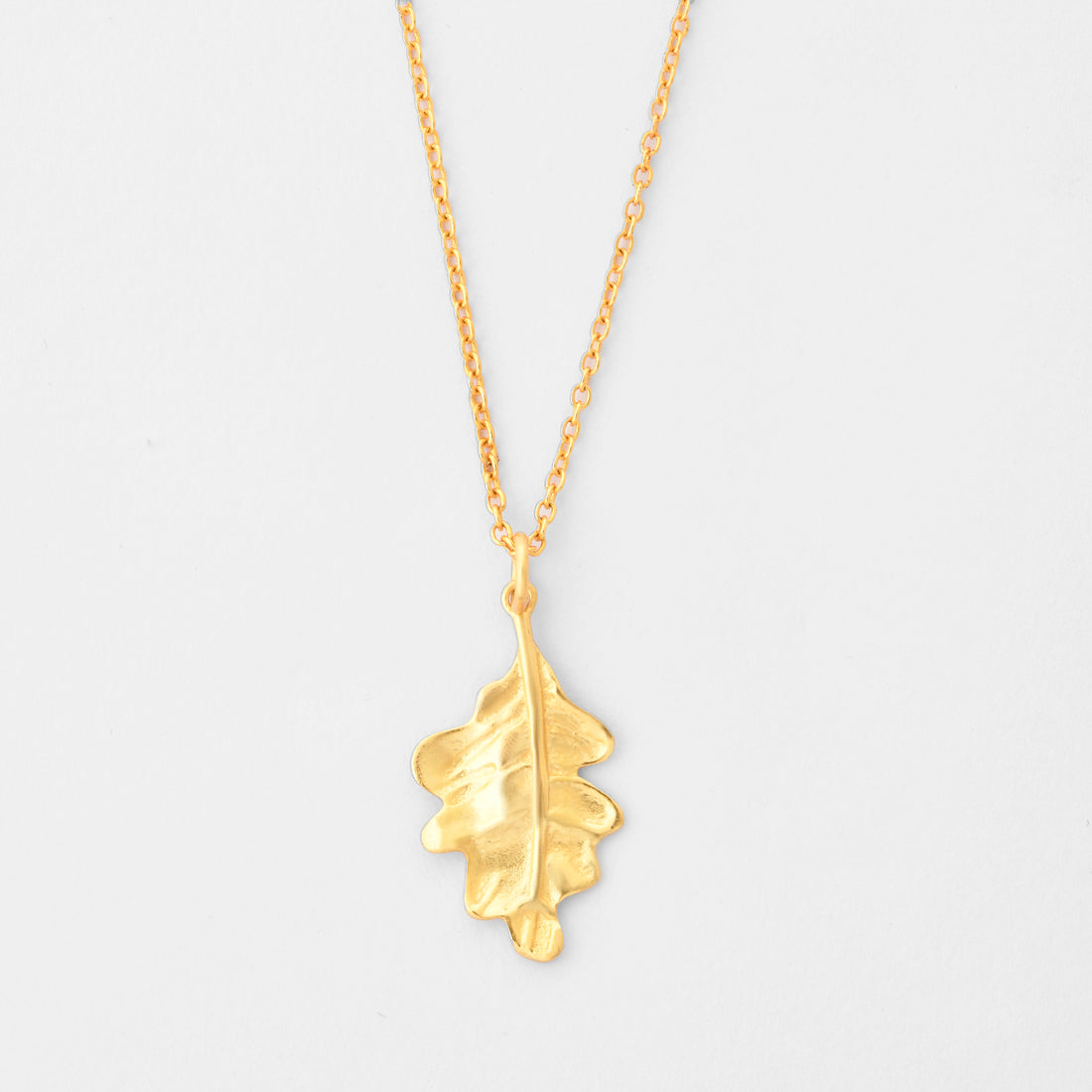 Oak Leaf Pendant Necklace