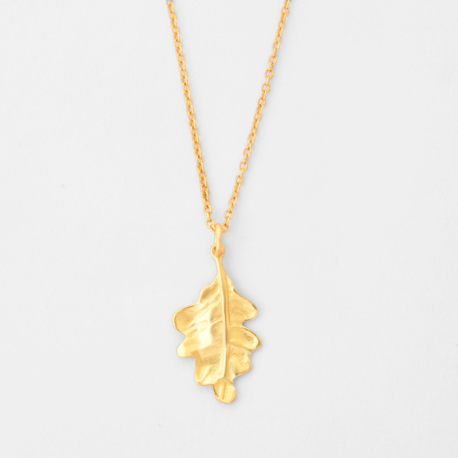 Oak Leaf Pendant Necklace