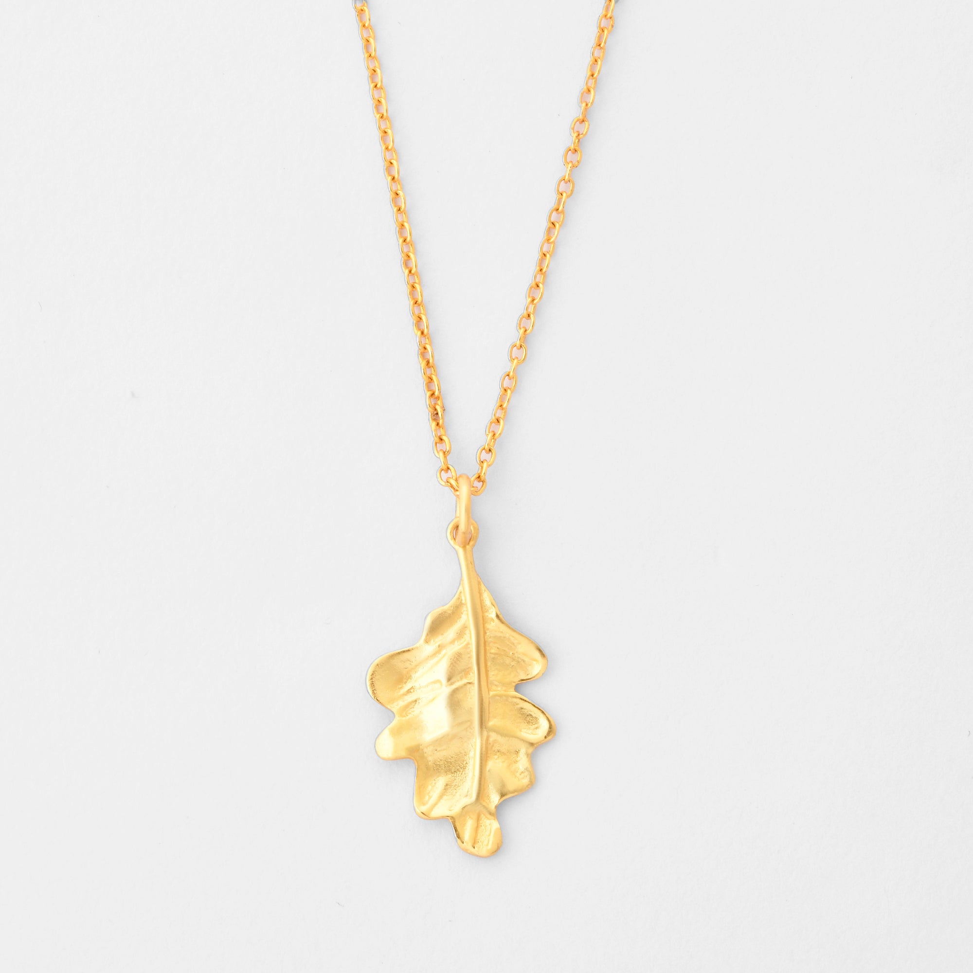 Oak Leaf Pendant Necklace