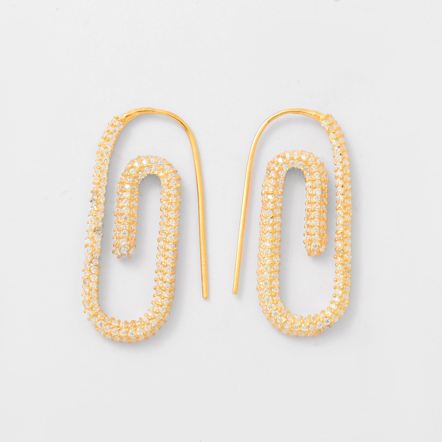 Diamond Clip Earrings