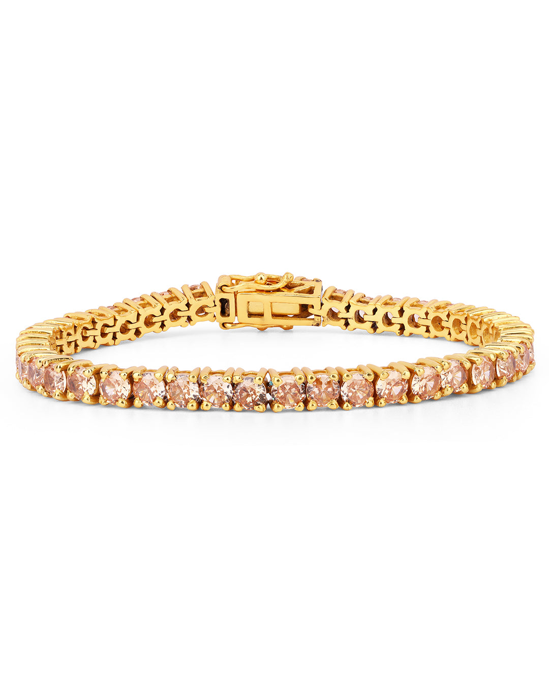 Champagne Zirconia Tennis Bracelet