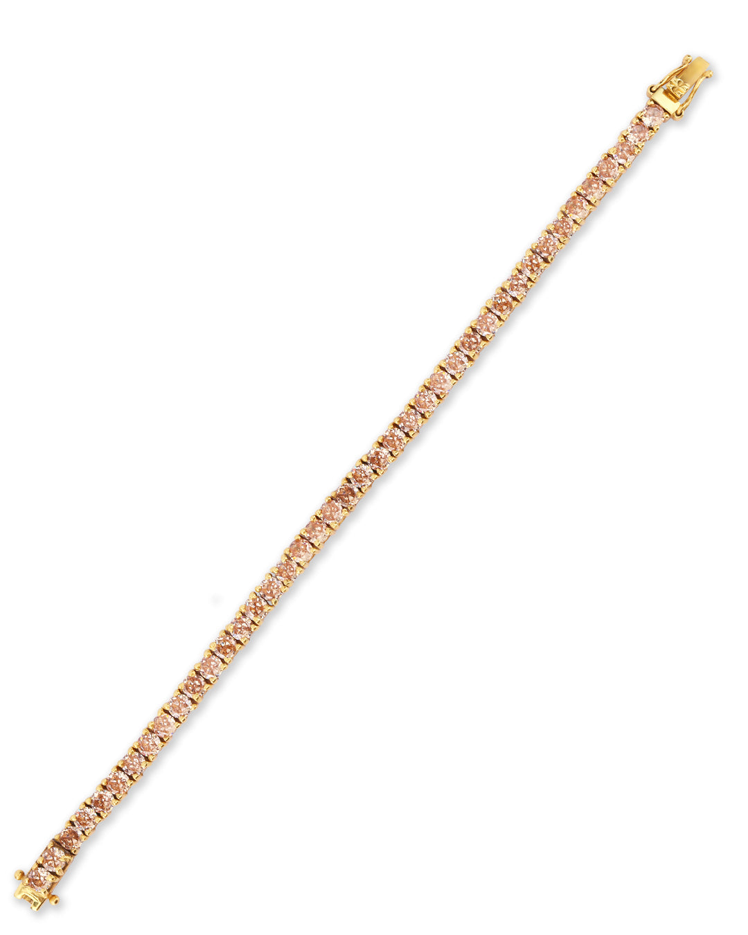 Champagne Zirconia Tennis Bracelet