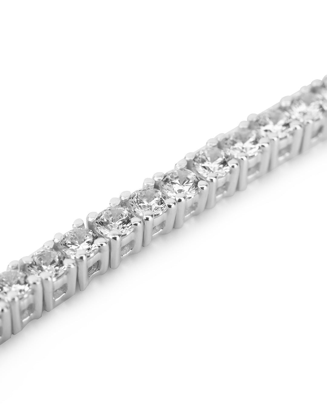 Dainty Glittering White Zirconia Tennis Bracelet