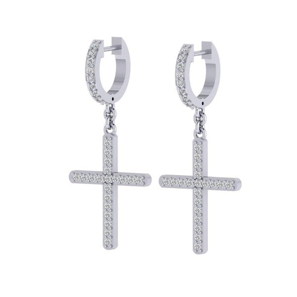 Drip Cross Earrings