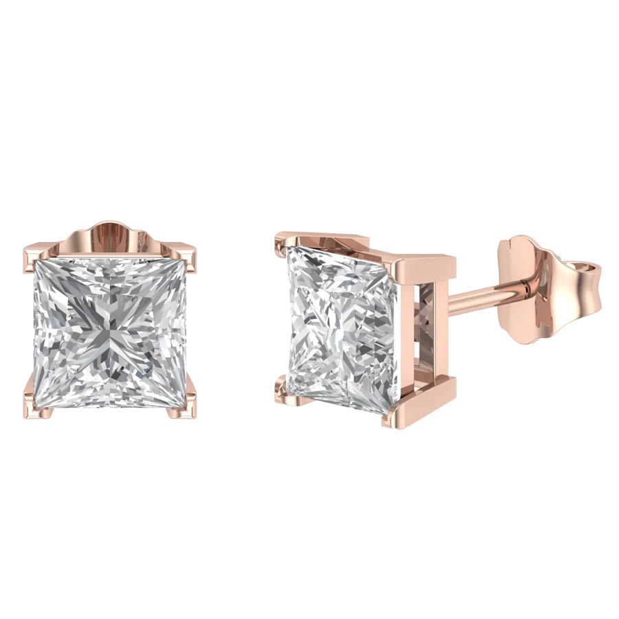 Octa Zirconia Stud Earrings